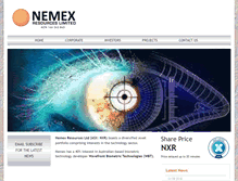 Tablet Screenshot of nemexres.com.au